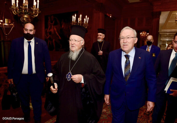 Επίσκεψη Οικουμενικού Πατριάρχη στην Τουρκική Πρεσβεία