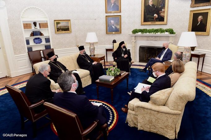 Ecumenical Patriarch Bartholomew met with President Biden at the White House