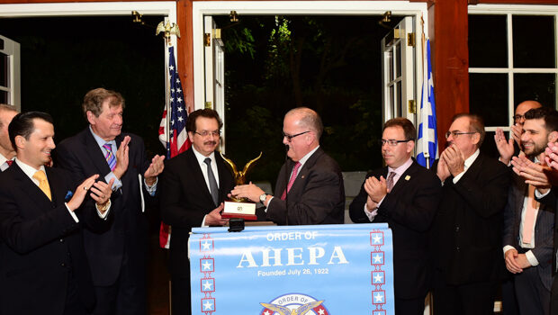 AHEPA Delphi Chapter 25 Honors Passionate Philhellene Louis Katsos