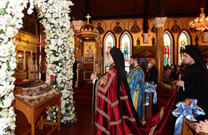 Ο Αρχιεπίσκοπος Ελπιδοφόρος στην Κοίμηση της Θεοτόκου στο Μπρούκλυν