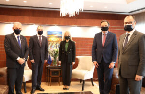 Συνάντηση της Προέδρου της Βουλής, Αννίτας Δημητρίου, με τον Υφυπουργό Εξωτερικών της Ελλάδας, αρμόδιο για τον Απόδημο Ελληνισμό