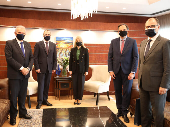 Συνάντηση της Προέδρου της Βουλής, Αννίτας Δημητρίου, με τον Υφυπουργό Εξωτερικών της Ελλάδας, αρμόδιο για τον Απόδημο Ελληνισμό