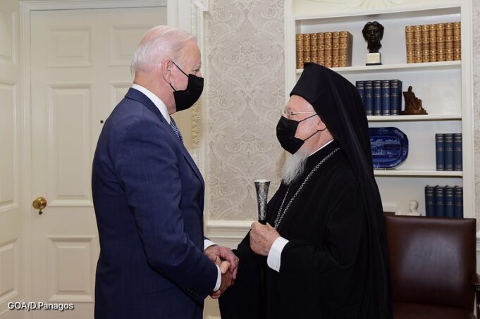 Ecumenical Patriarch Bartholomew Receives Phone Call from US President Biden Upon Return