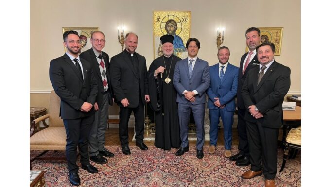 Archbishop Elpidophoros Receives Members of AHEPA Queens Chapter 326