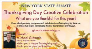 Students in Grades K-6 Invited to Submit Descriptions About Giving Thanks