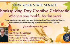Students in Grades K-6 Invited to Submit Descriptions About Giving Thanks