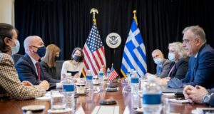DHS Secretary Alejandro Mayorkas Meets With Greek Minister for Citizen Protection Takis Theodorikakos