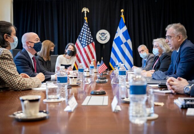 DHS Secretary Alejandro Mayorkas Meets With Greek Minister for Citizen Protection Takis Theodorikakos