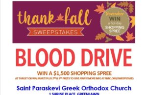 St. Paraskevi Greek Orthodox Shrine Church Blood Drives Help Save Lives