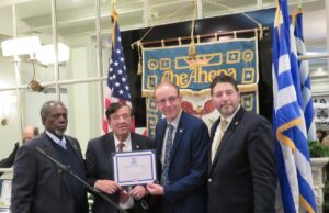 Dr. John G. Siolas Honored for 50 Years AHEPA Membership