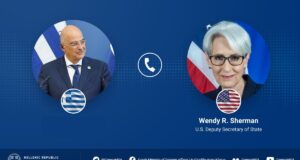 Greek FM Dendias briefs Deputy Sec. of State Sherman on Turkey’s recent provocative rhetoric