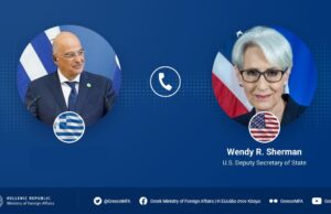 Greek FM Dendias briefs Deputy Sec. of State Sherman on Turkey’s recent provocative rhetoric