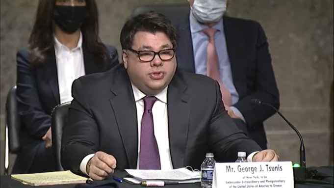 Ακρόαση του υποψήφιου Πρέσβη των ΗΠΑ στην Ελλάδα, Τζορτζ Τσούνη, από την Επιτροπή Διεθνών Σχέσεων της Γερουσίας