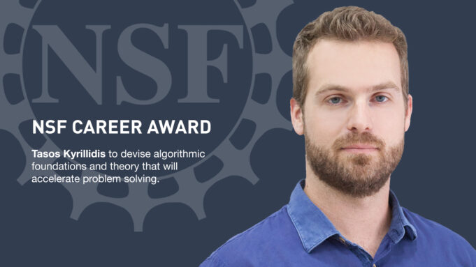 Anastasios Kyrillidis wins NSF CAREER Award