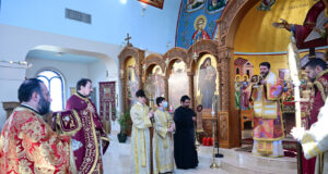 Ο Επίσκοπος Απόστολος στην Κοίμηση της Θεοτόκου στο Χόλμντελ