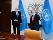 Συνάντηση Ν. Δένδια με τον ΓΓ του ΟΗΕ στην Νέα Υόρκη