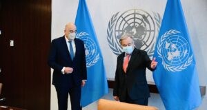 Συνάντηση Ν. Δένδια με τον ΓΓ του ΟΗΕ στην Νέα Υόρκη