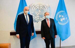 Εποικοδομητική συνάντηση Ν. Δένδια- Α. Γκουτέρες στη Νέα Υόρκη- Στο επίκεντρο Ουκρανία και Κυπριακό