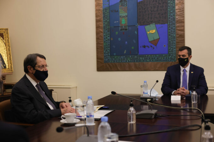 Συνάντηση του Προέδρου της Κυπριακής Δημοκρατίας με αντιπροσωπεία της AHEPA