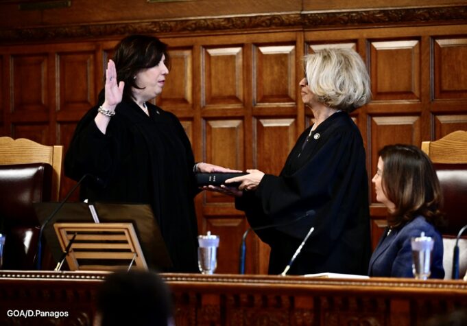 Judge Madeline Singas takes oath at formal Investiture Ceremony