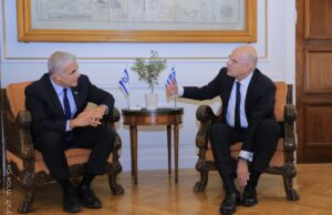 Israeli FM Lapid: Greece an important ally of Israel