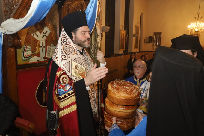 Ο Επίσκοπος Μηδείας Απόστολος στον Πανηγυρικό Εσπερινό του Ευαγγελισμού στο Jersey City