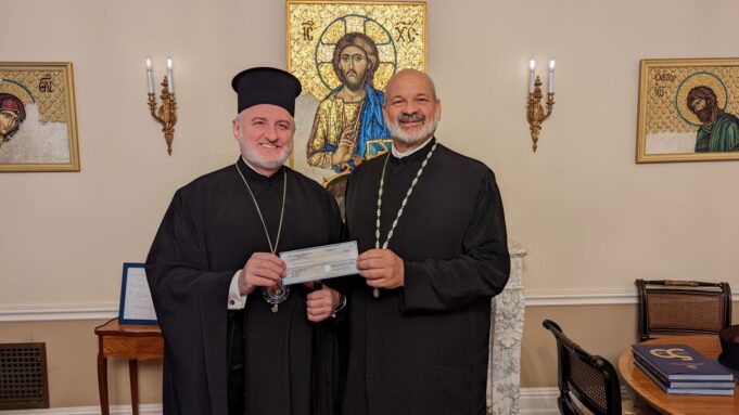 St. Photios National Shrine Donates gift to the Holy Trinity Monastery of Halki