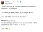 Shooting investigation underway at subway station in Brooklyn