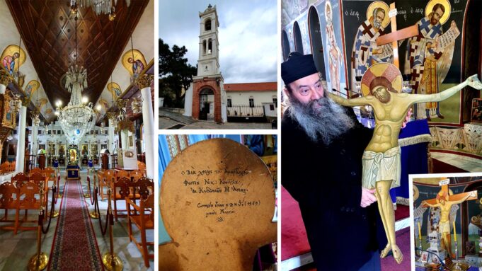 Ο Εσταυρωμένος του Φώτη Κόντογλου, εικόνα ευλάβειας και πίστης στον ιερό ναό του Αγίου Γεωργίου