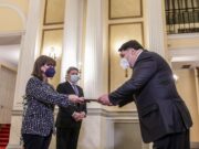 U.S. Ambassador to Greece Tsunis presented his credentials to President Sakellaropoulou