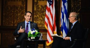 Greek PM Mitsotakis at Georgetown U: Greece believes in keeping communication channels open with Turkey, Russia