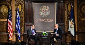 Κυρ. Μητσοτάκης στο Georgetown University: Η στάση της Τουρκίας απέναντι στην προοπτική ένταξης της Φινλανδίας και της Σουηδίας στο ΝΑΤΟ θα γυρίσει μπούμερανγκ