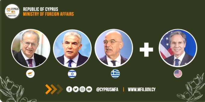 Foreign Ministers of Greece, Cyprus, Israel & US hold ‘3+1’ virtual conference, issue joint statement