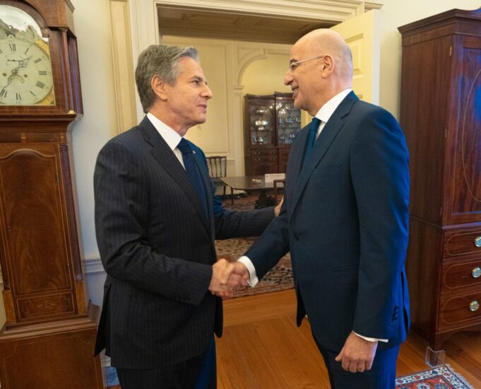 Secretary of State Anthony Blinken Meets with Greek FM Nikos Dendias