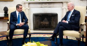 Greek Prime Minister Mitsotakis meets with U.S. President Biden at the White House