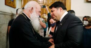 Τον Aρχιεπίσκοπο Ιερώνυμο επισκέφθηκε ο νέος Πρέσβης των ΗΠA