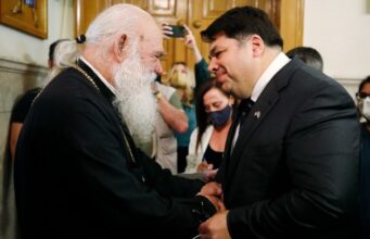 Τον Aρχιεπίσκοπο Ιερώνυμο επισκέφθηκε ο νέος Πρέσβης των ΗΠA