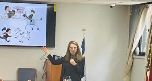 H συγγραφέας Βιολέττα Αναγνώστου -Φαβέρο στο Σχολείο του Αγίου Δημητρίου Αστόριας