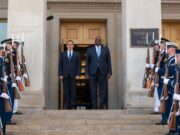 U.S. Defense Sec. Lloyd J. Austin Welcomed Greek Minister of Defense Nikos Panagiotopoulos