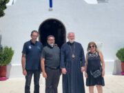 Archbishop Elpidophoros Visits Ionian Village in Greece