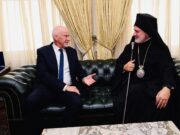 Συνάντηση του Αρχιεπισκόπου Ελπιδοφόρου με τον Γιώργο Παπανδρέου