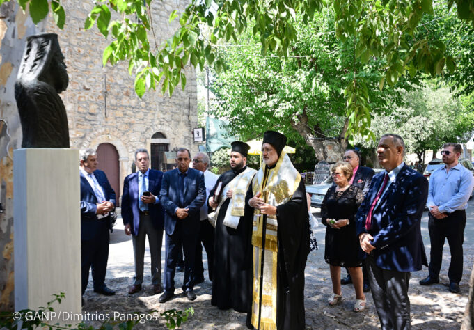 Ο Αρχιεπίσκοπος Ελπιδοφόρος στην Καλλιμασιά της Χίου για το Μνημόσυνο των Χίων Πατριαρχών