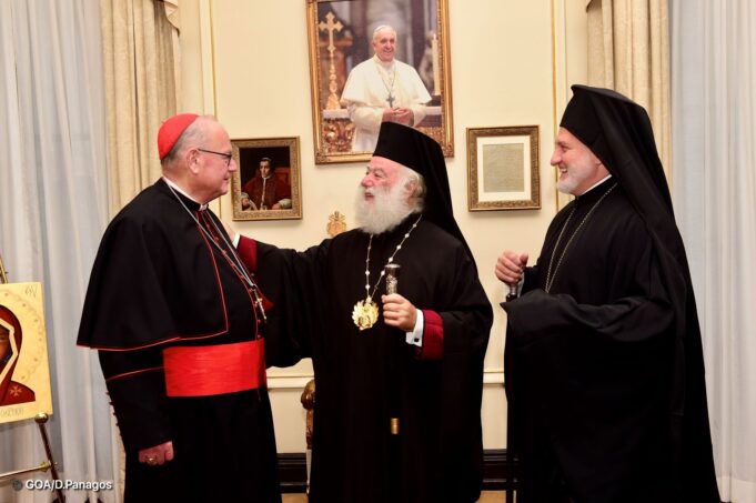 Συνάντηση Πατριάρχη Αλεξανδρείας με τον Καρδινάλιο Ντόλαν και επίσκεψη στην Ιερά Αρχιεπισκοπή Αμερικής