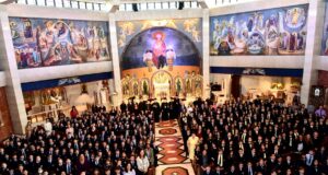 St. Nicholas Students Welcome Patriarch Theodoros II to Flushing Parish and School