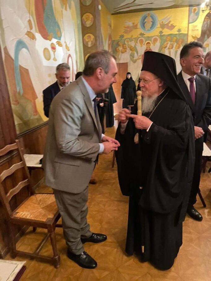 Συνάντηση Α. Κατσανιώτη με τον Οικουμενικό Πατριάρχη Βαρθολομαίο