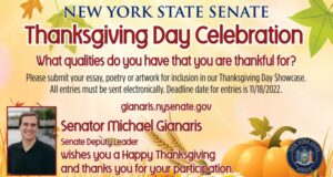 Gianaris Launches Annual Thanksgiving Creative Celebration, Deadline Nov. 18