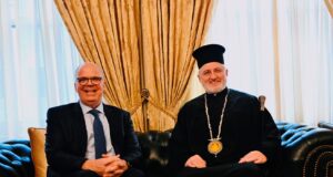 Εθιμοτυπική συνάντηση Αρχιεπισκόπου με τον νέο Πρέσβη της Ελλάδας στον ΟΗΕ