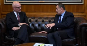 Συνάντηση του ΥΕΘΑ Ν. Παναγιωτόπουλου με το νέο Εκτελεστικό Διευθυντή της AJC
