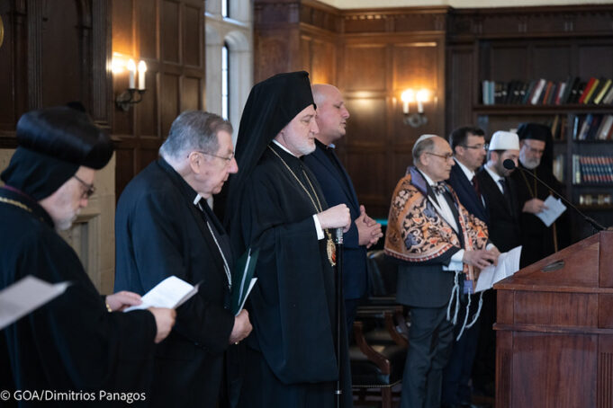 Αrchbishop Elpidophoros Leads Interfaith Prayer Service for Türkiye and Syria at Georgetown University