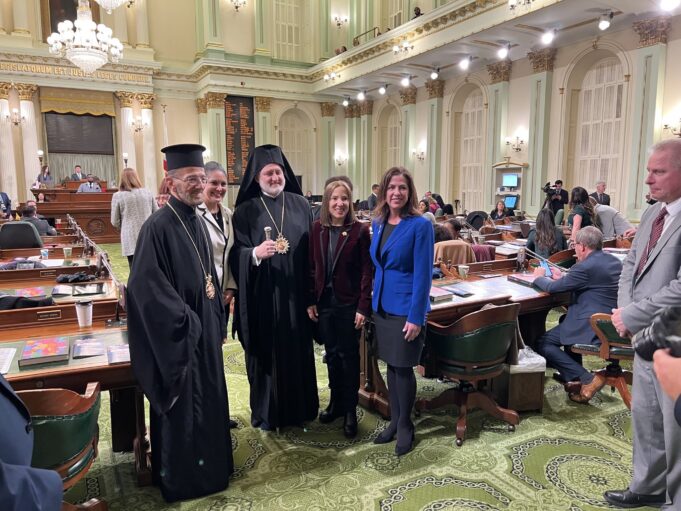 Archbishop Elpidophoros Delivers Benediction at California State Assembly